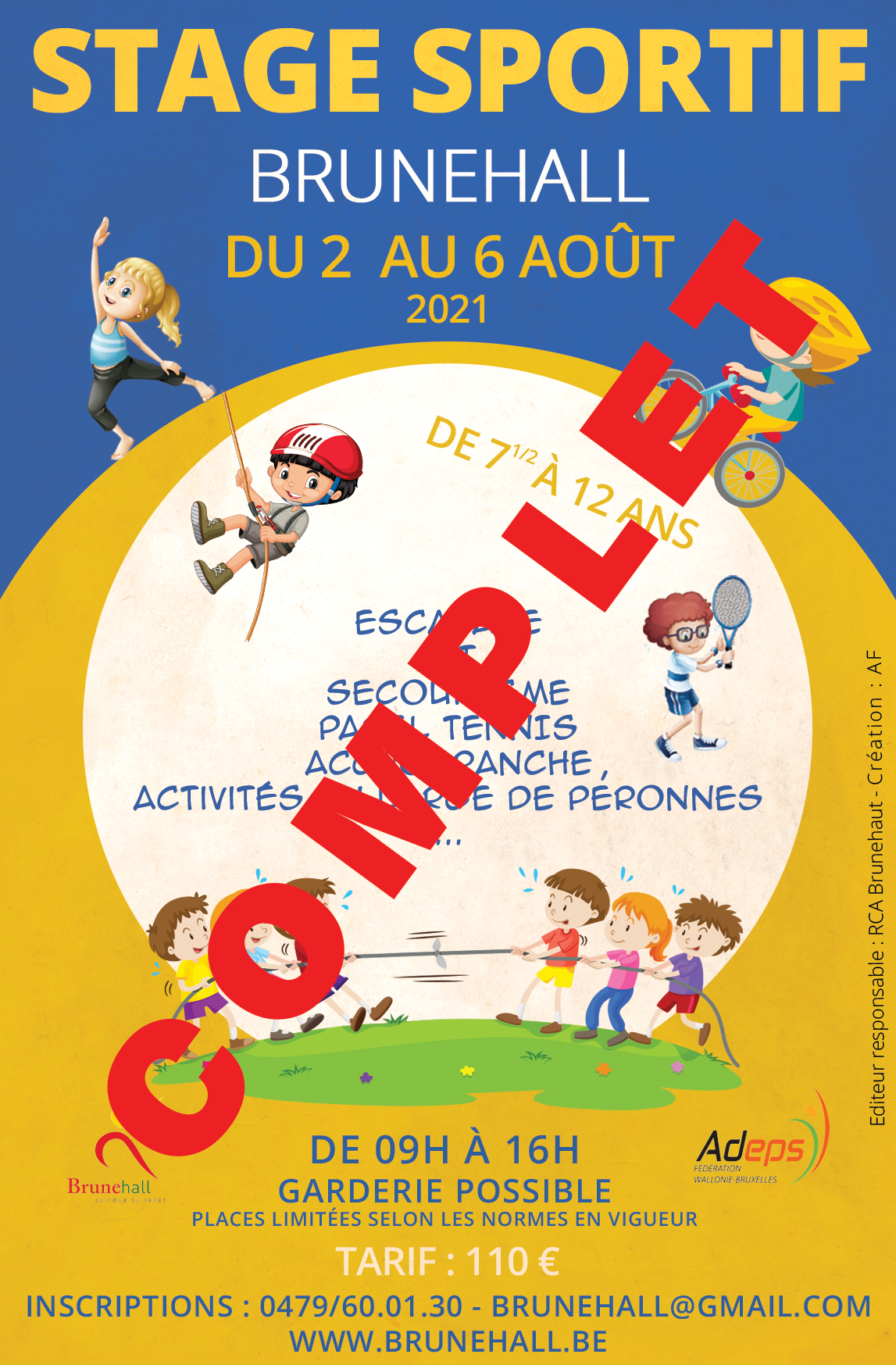 Stages sportif Brunehaut