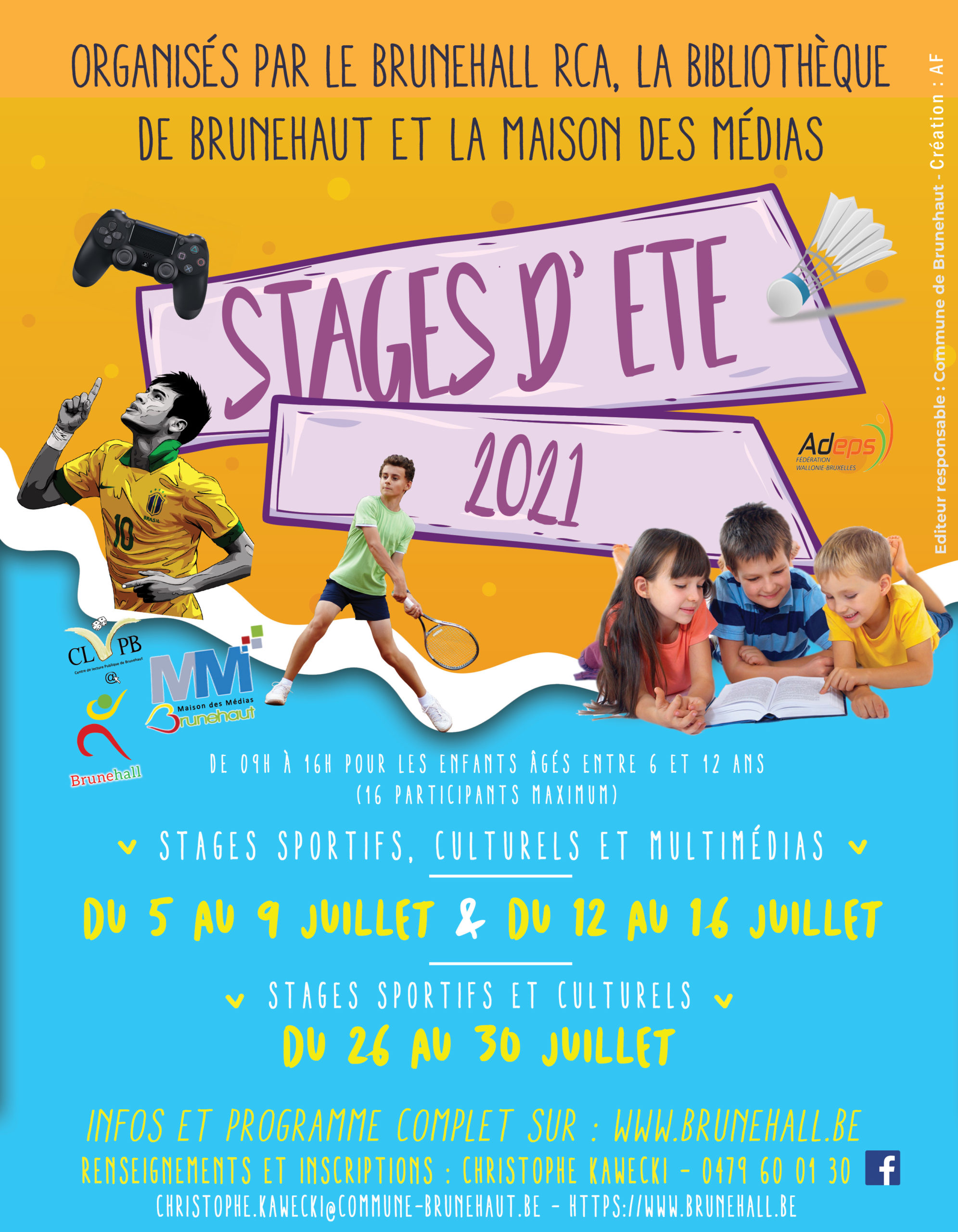 Stages ete 2021 Brunehaut